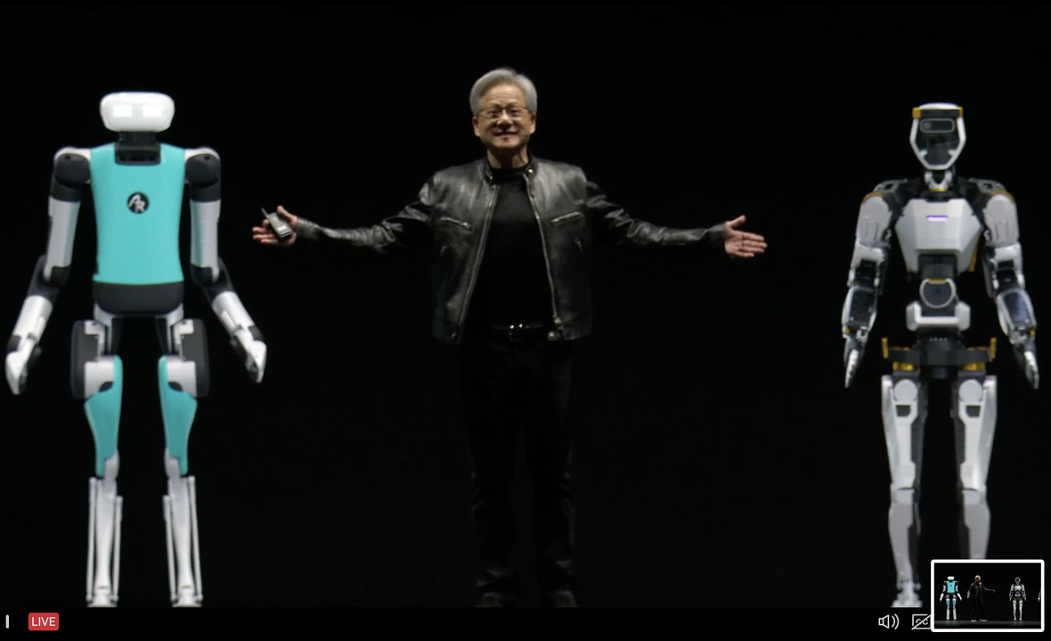 Everything that moves in the future will be robotic.", Jensen Huang, Founder & CEO NVIDIA