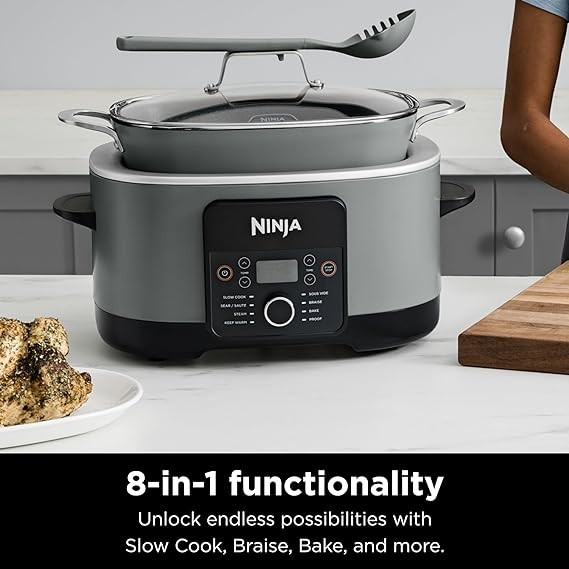 Ninja MC1001 Foodi PossibleCooker PRO 8.5 Quart Multi-Cooker, with 8-in-1  Slow Cooker, Dutch