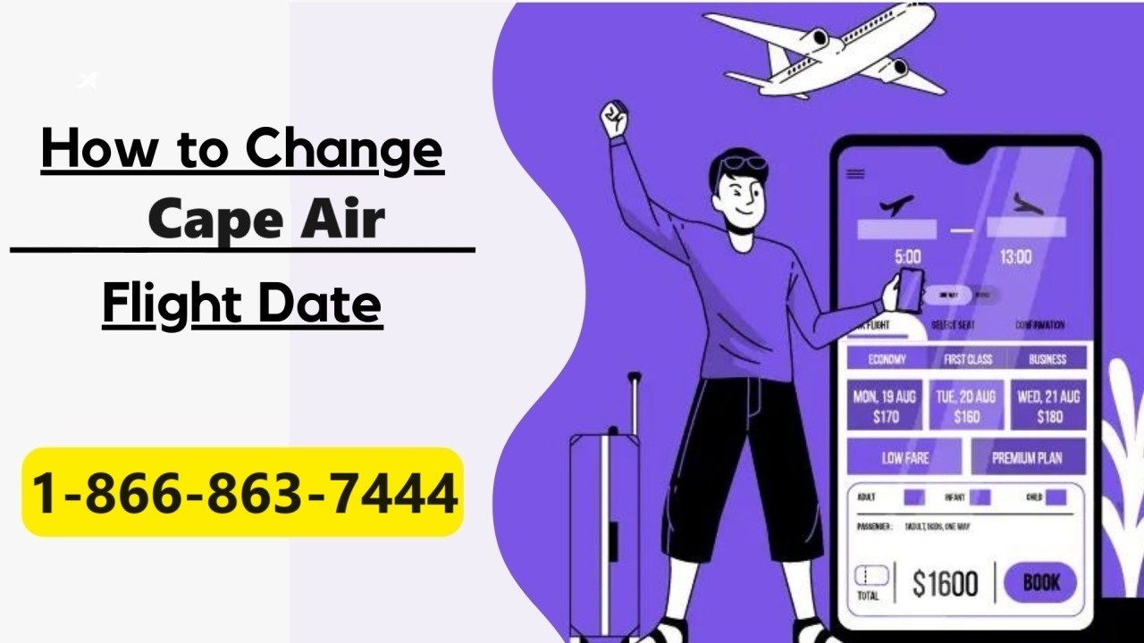 How To Change Date On Cape Air ?