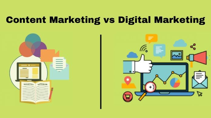 What is the Difference between Digital Marketing And Content Marketing  