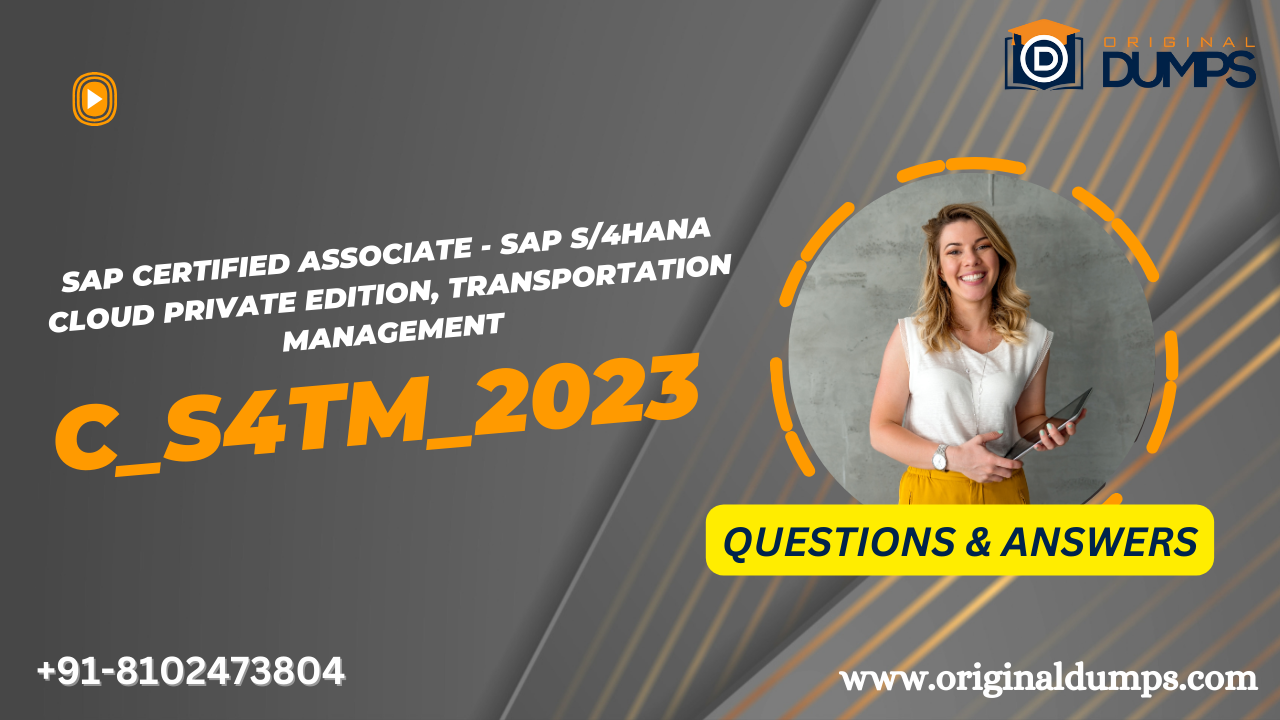 Boost your career with Original Dumps C S4TM 2023 Certification Boost your career with Original Dumps C S4TM 2023 Certification
