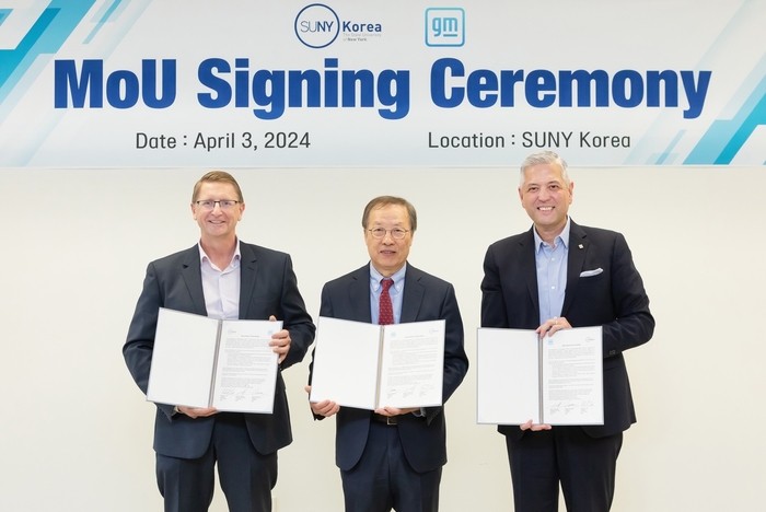 Incheon Global Campus's New York State University and General Motors Sign MOU