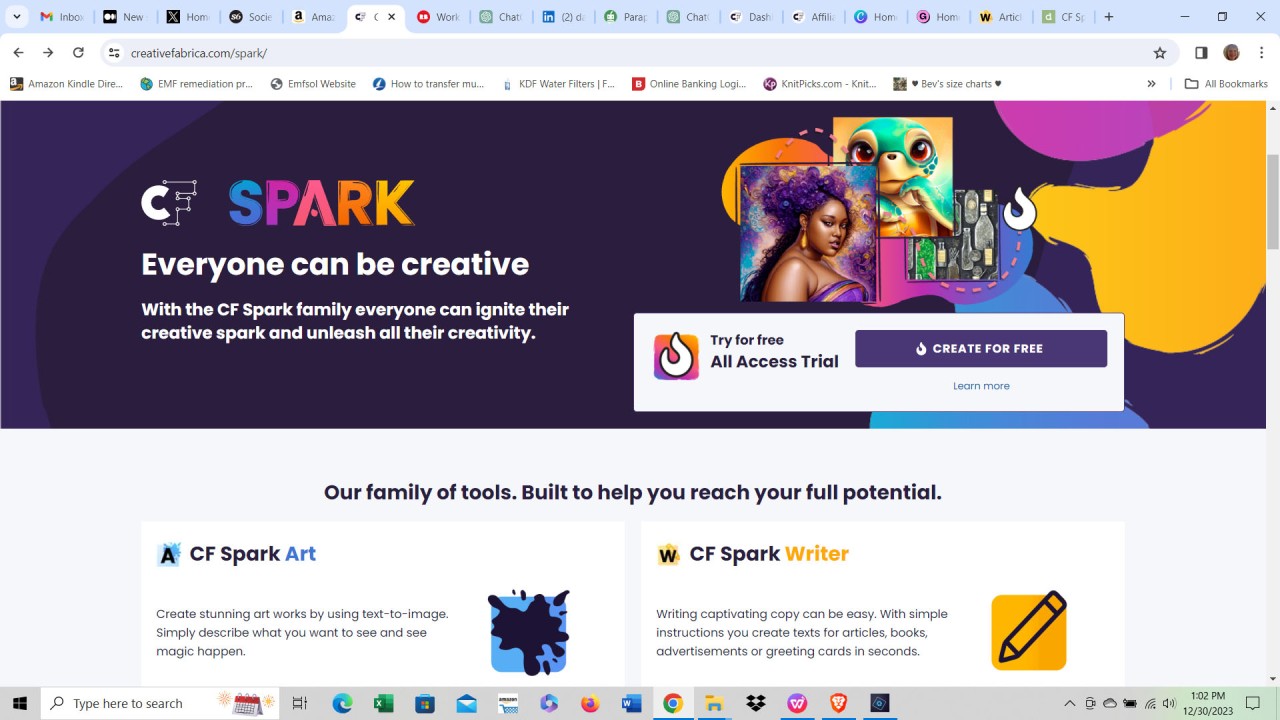 Make Money Online At Home with Creative Fabrica's Spark