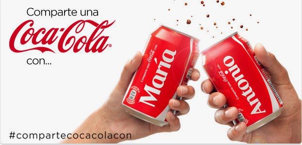 Historia de la estrategia de Marketing "Comparte una Coca Cola"