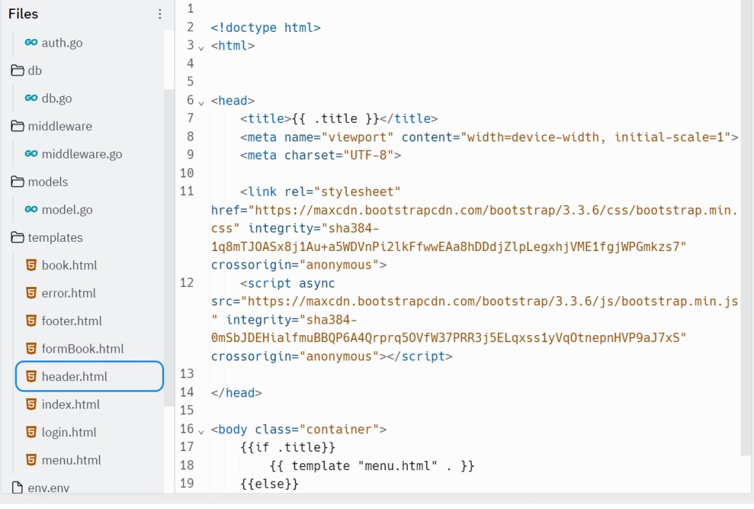 API Golang (view template header html) API Golang (view template header html)