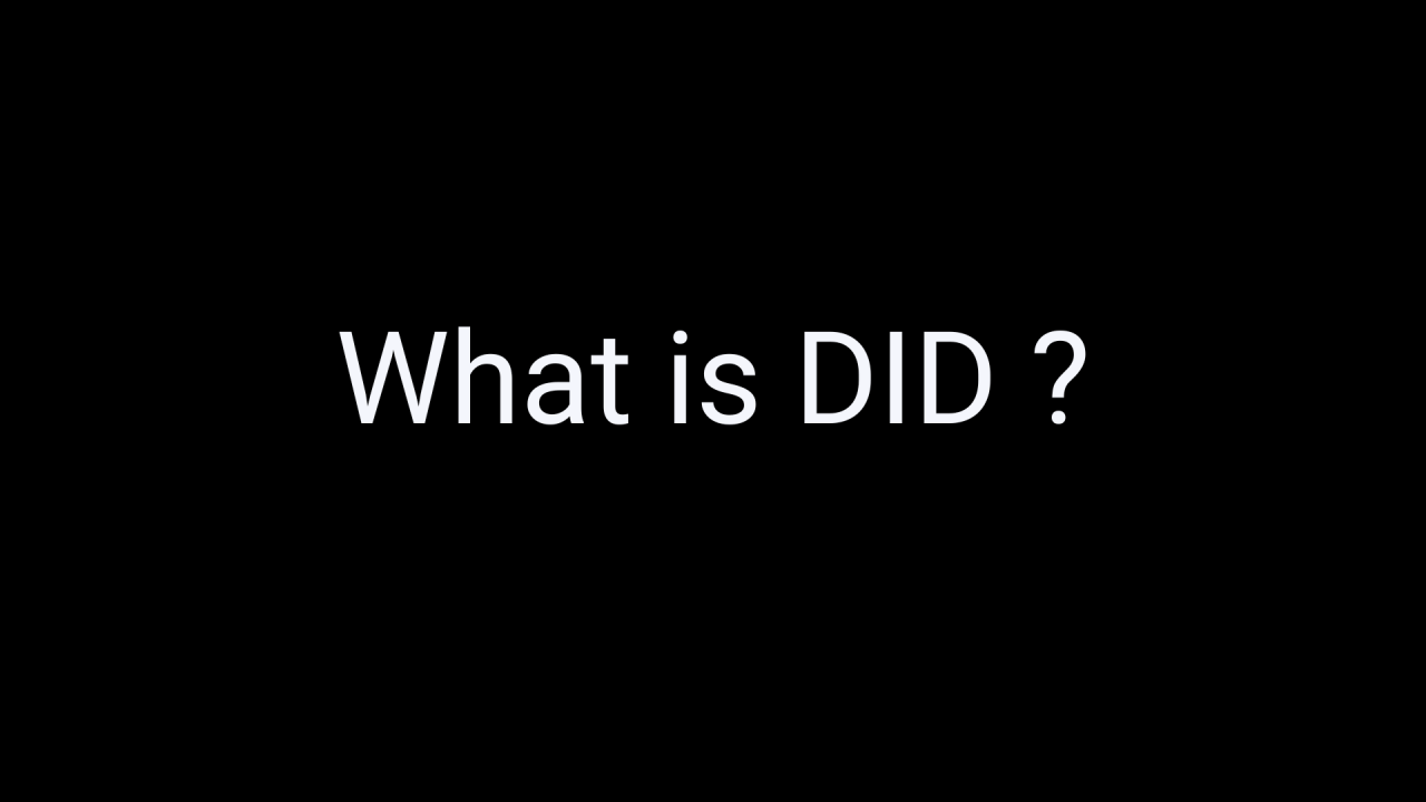 What is DID? What is DID?