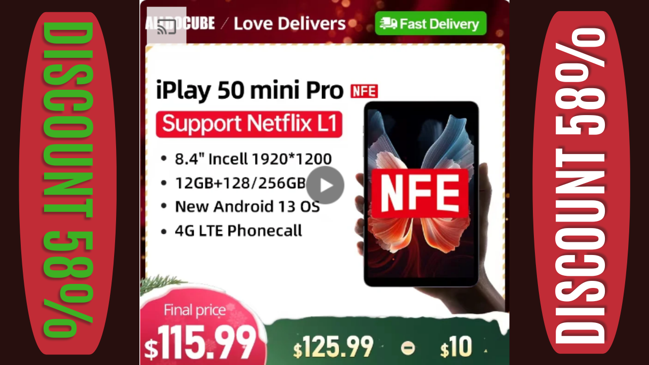 Alldocube iPlay50 Mini PRO Tablet Netflix L1 8.4inch Android13