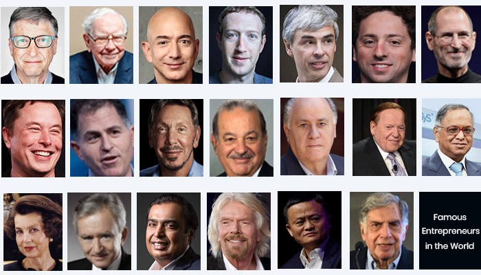Vent et øjeblik Omvendt formel Top 20 Famous Entrepreneurs in the World and their Business