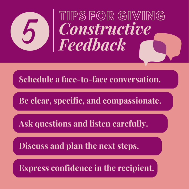 5 Tips for Giving Constructive Feedback