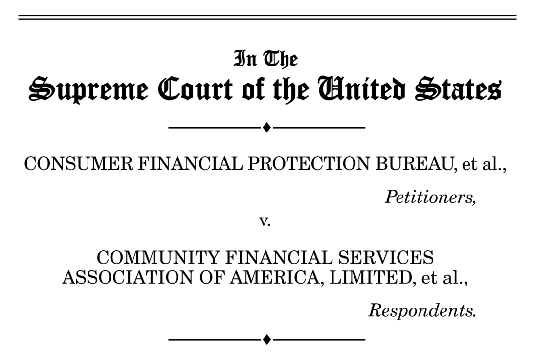 Self Help Defends CFPB in Supreme Court Case Self Help Defends CFPB in Supreme Court Case