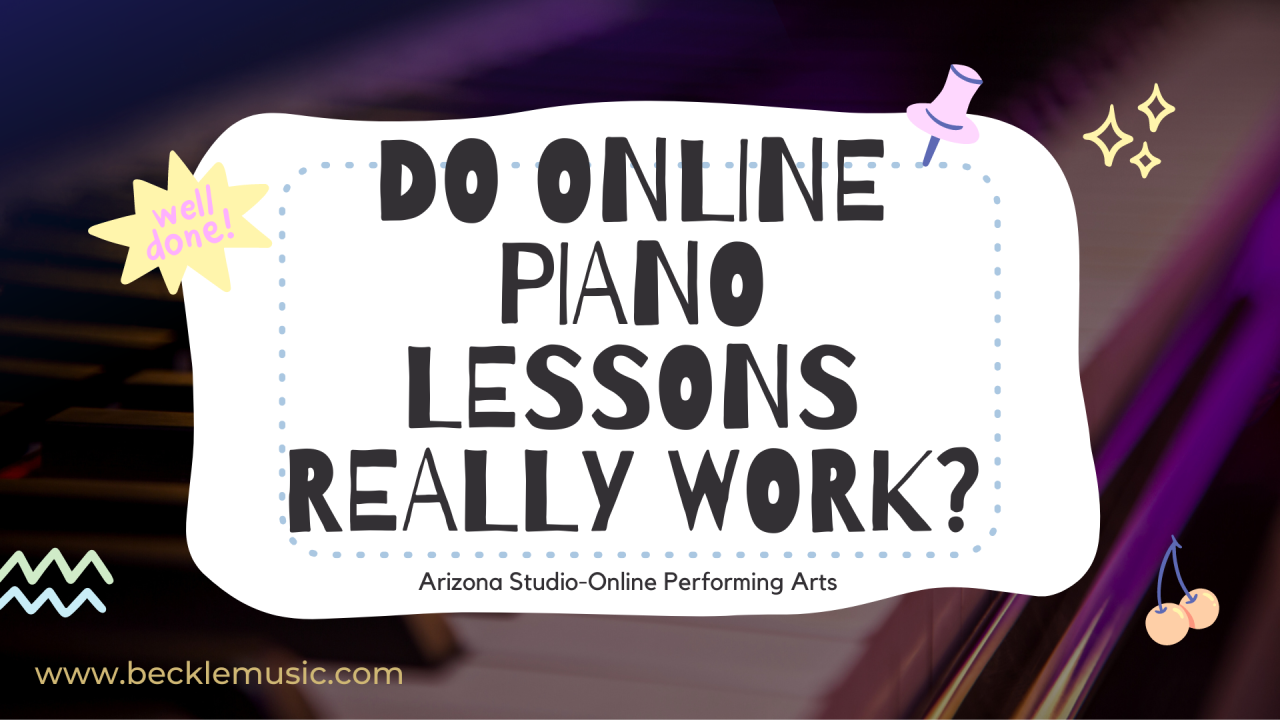 Do Online Piano Lessons Work  