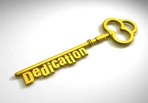 Dedication: An healthy ingredient in the recipe for success Dedication: An healthy ingredient in the recipe for success