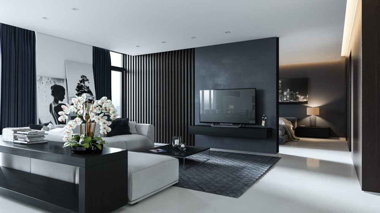 26 Black And Gray Living Room Ideas