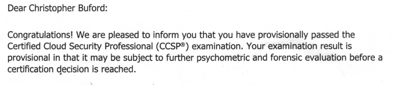 How I passed the ISC2 CCSP exam on the first attempt by Self Study Only How I passed the ISC2 CCSP exam on the first attempt by Self Study Only