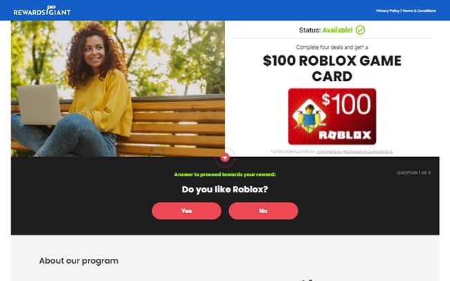 Buy $100 Roblox Card Code Online
