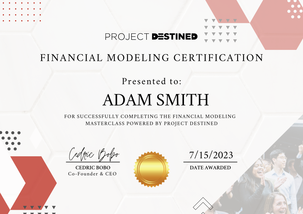 Financial Modeling Certification Financial Modeling Certification