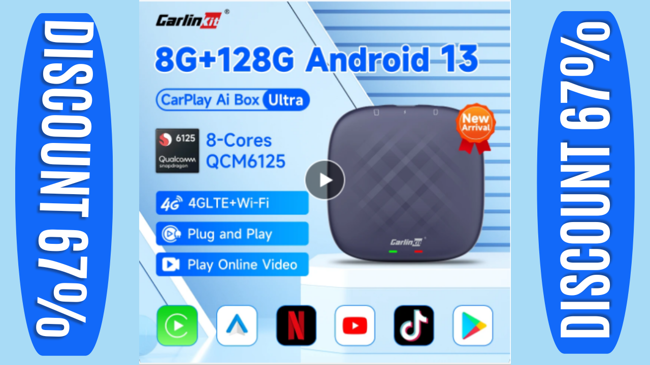 CarlinKit TBOX Ambient 8G+128GB 日本版(Carlinkit-ワイヤレス CarlinKit TBOX Ambient 8G+128GB 日本版(Carlinkit-ワイヤレス