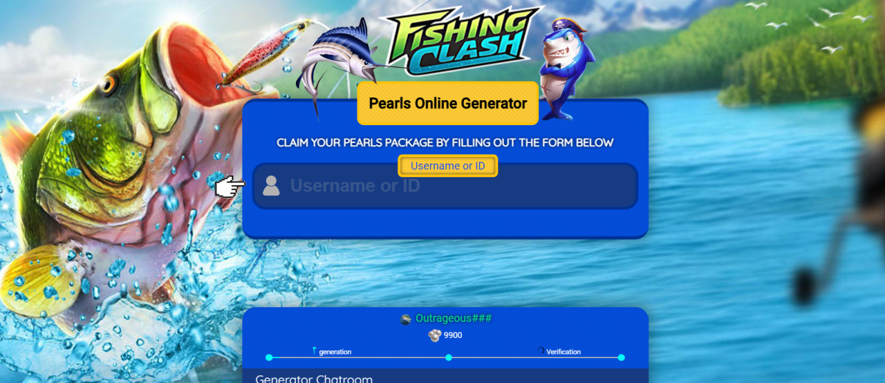 Double Offer - Fishing Clash Pearls Generator!