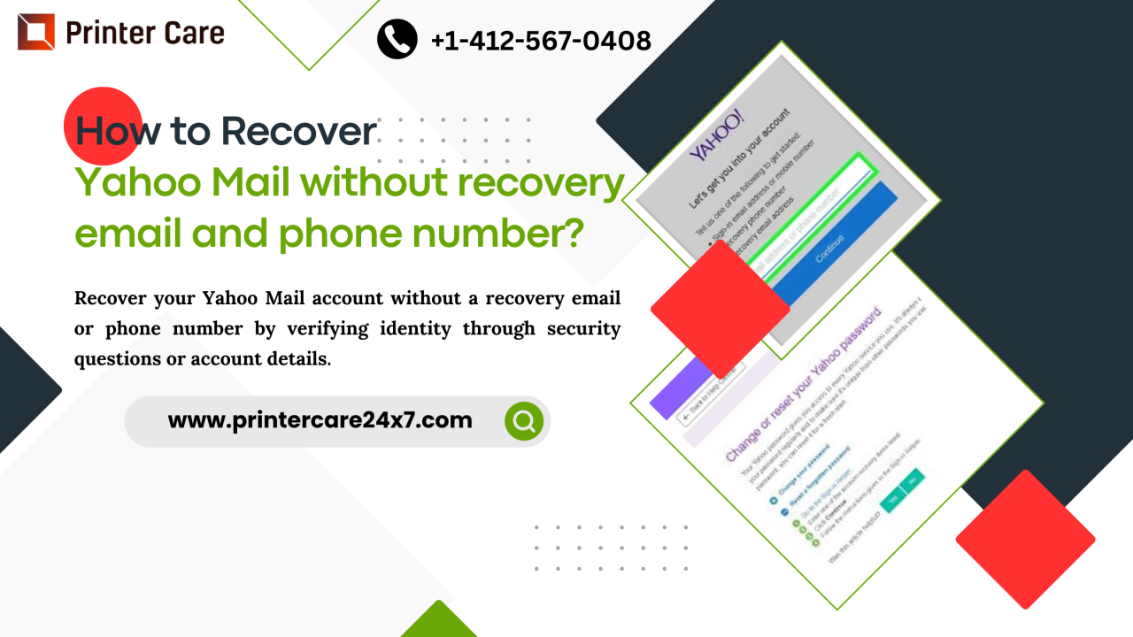 How to recover Yahoo Mail without recovery email and phone number?