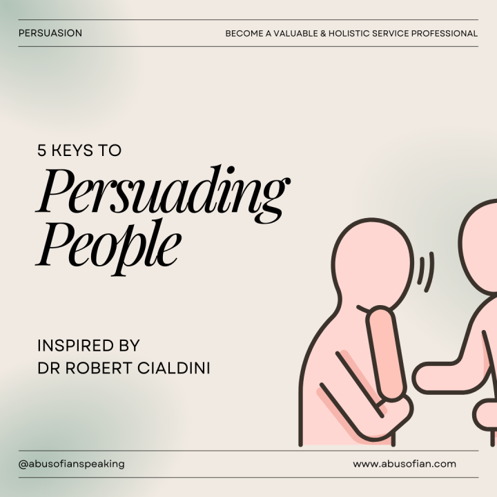 Persuading People using Dr Robert Cialdini's Framework