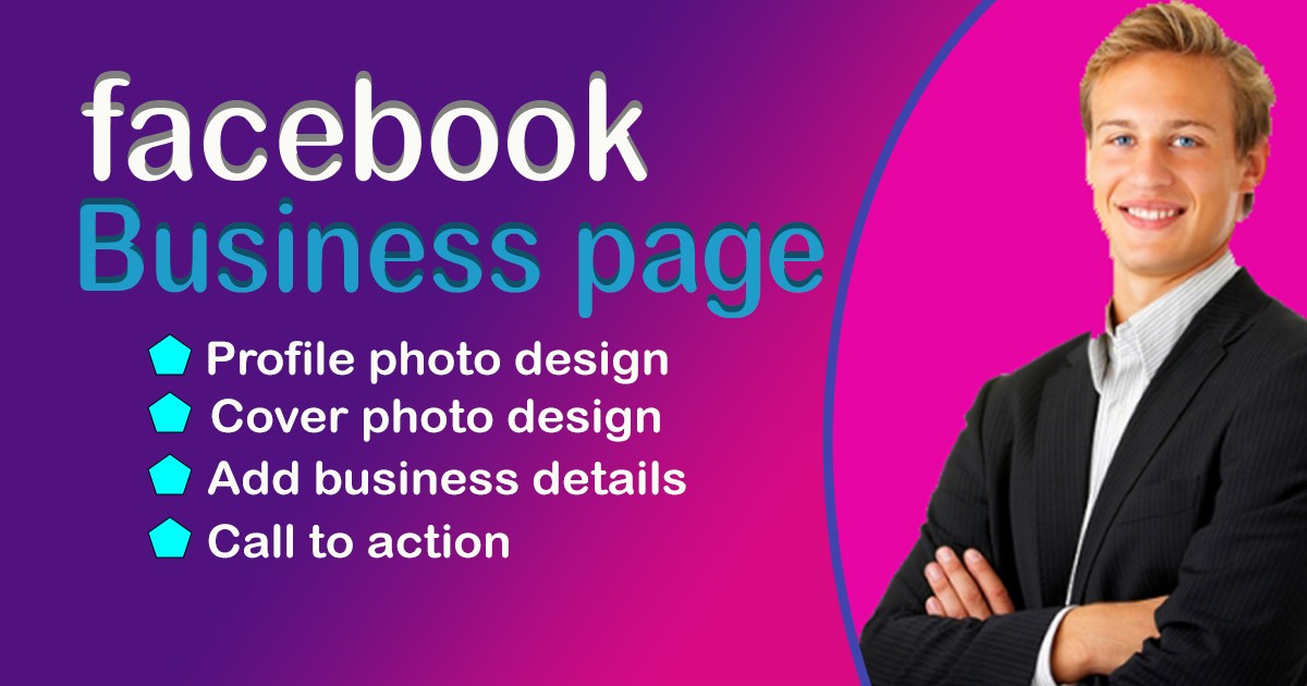 facebook business page setup , fan page create , banner , and cover design