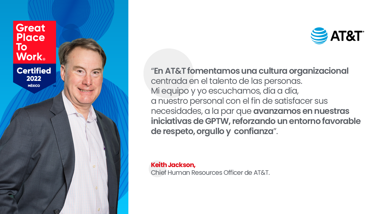 marido trono Doméstico Keith Jackson, líder de Recursos Humanos en AT&T, es uno de Los Mejores  CHRO's de México