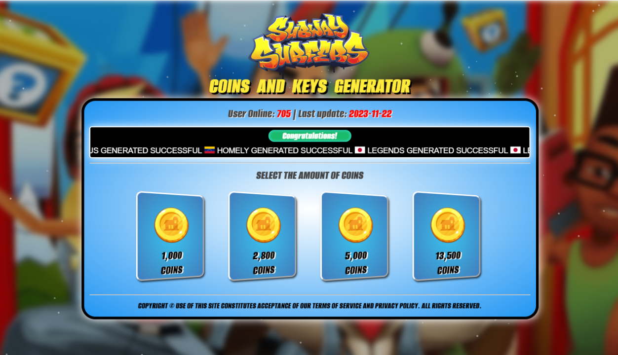 Essential^#Subway Surfers Coins and Keys Generator* Tool