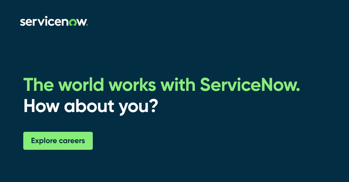 ServiceNow on LinkedIn: Careers | ServiceNow