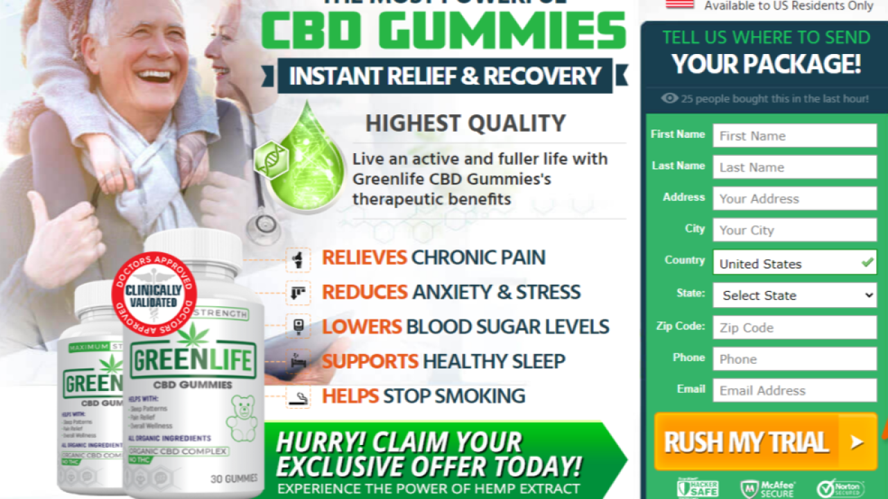 Greenlife CBD Gummies:PEOPLE REVIEWS : Reduces Pain Chronic Aches | LinkedIn