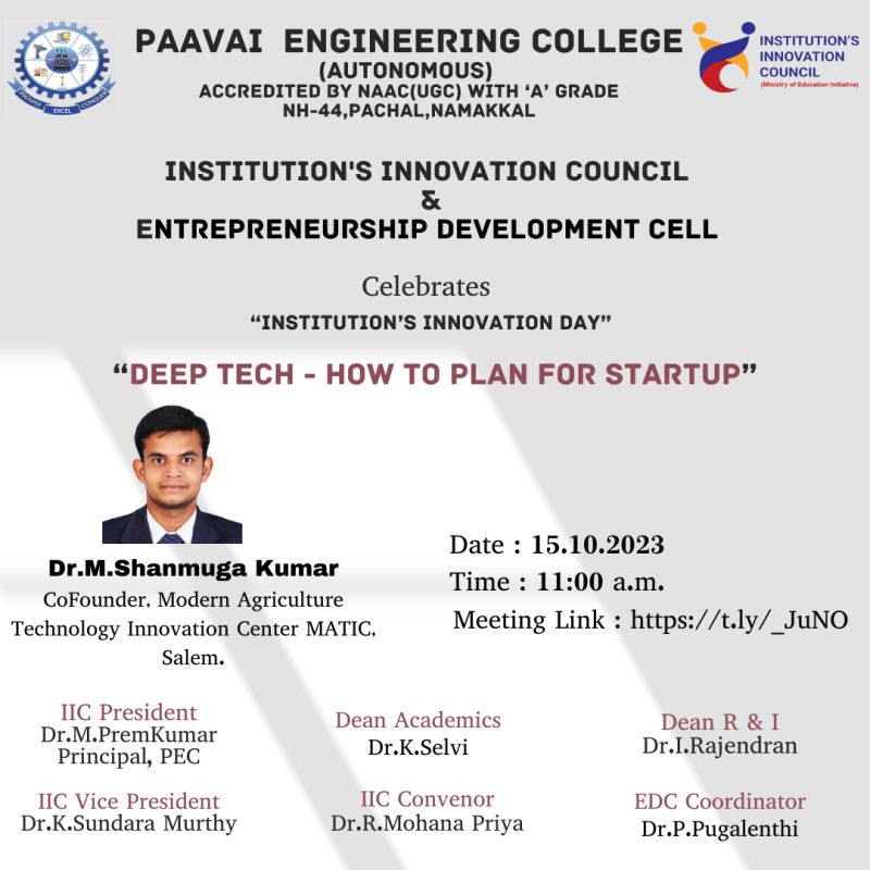 Paavai Engineering College posted on LinkedIn