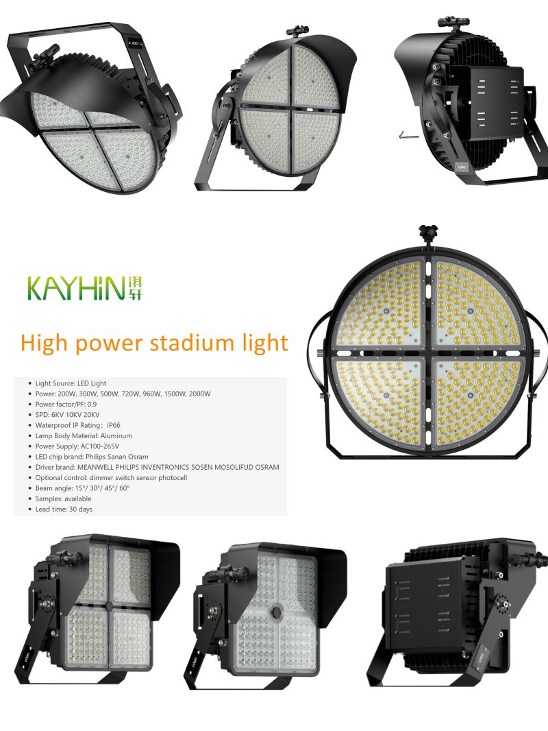 Projecteur LED STADIUM 1000W Philips - Mean Well