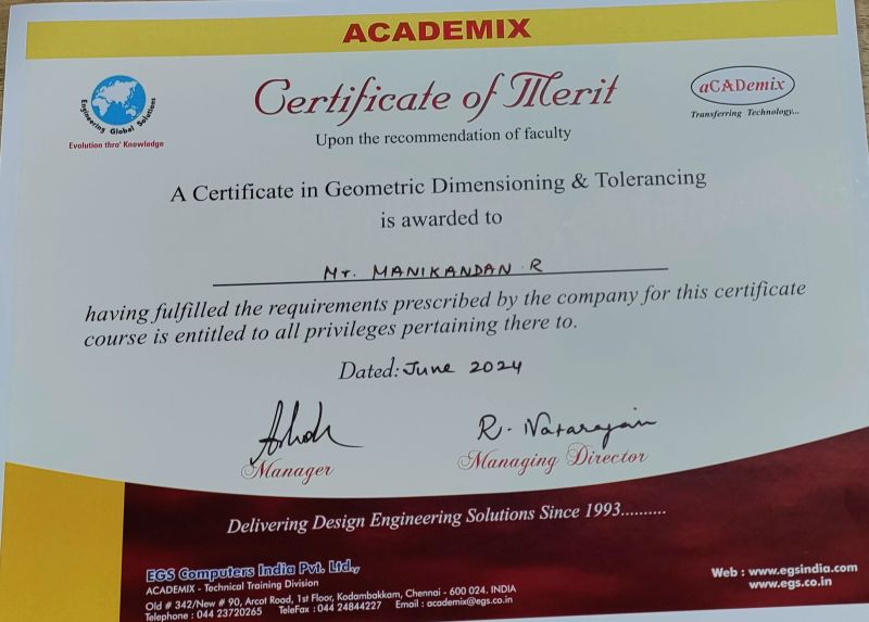 Manikandan Ranganathan k k on LinkedIn: #certification #gdt # Manikandan Ranganathan k k on LinkedIn: #certification #gdt #