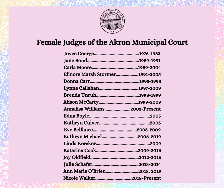 Akron Municipal Court on LinkedIn: In honor of Women #39 s History Month Akron Municipal Court on LinkedIn: In honor of Women #39 s History Month