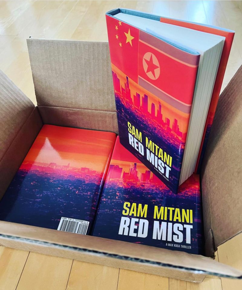 Red Mist: my first hardcover novel!, Sam Mitani posted on the topic