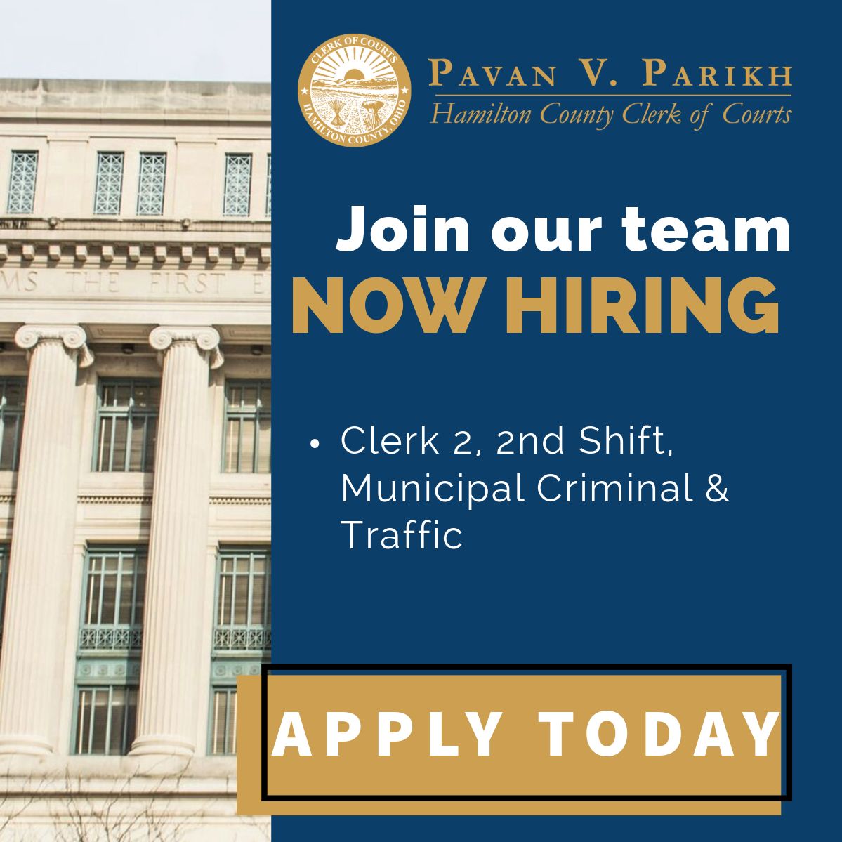 Hamilton County Clerk of Courts on LinkedIn: Join Our Team 🤝 2nd Shift Hamilton County Clerk of Courts on LinkedIn: Join Our Team 🤝 2nd Shift