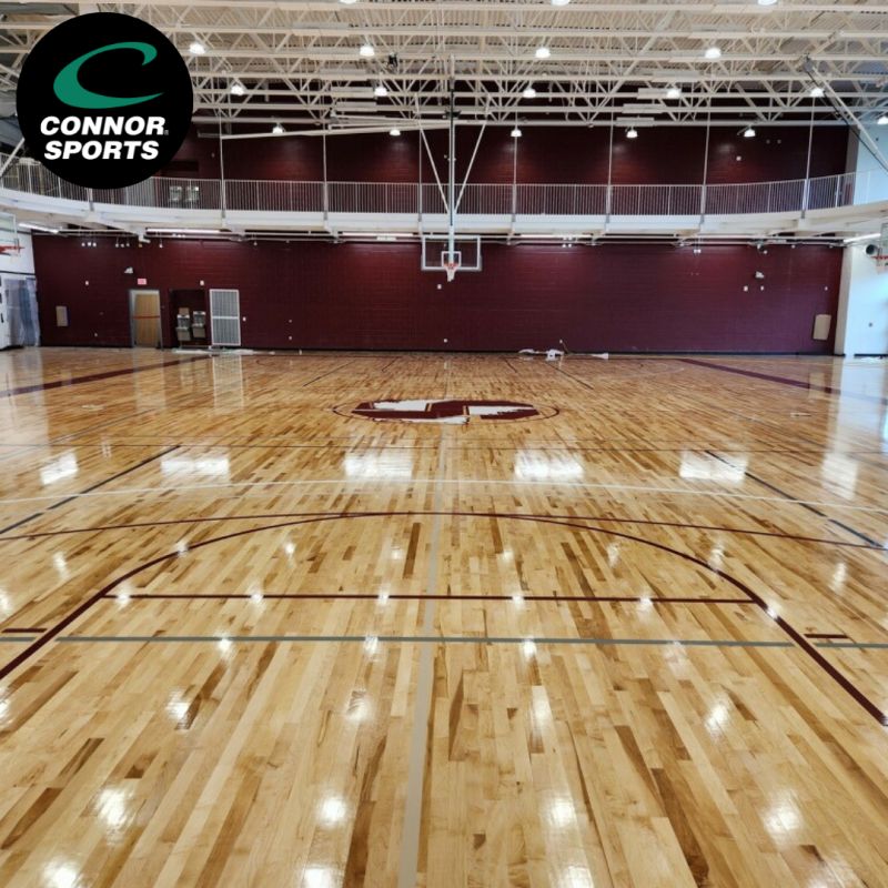 Connor Sports On Linkedin Gymnasium Renovation Hardwood Maple Mapleflooring Basketball