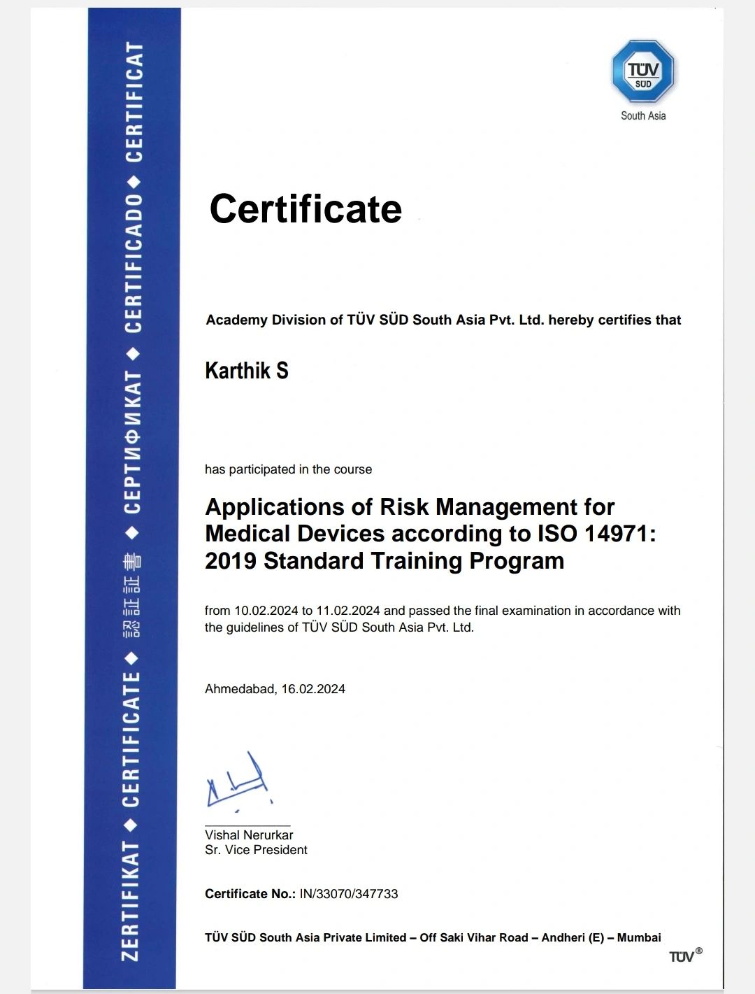 Karthik S on LinkedIn: I am happy to share that I successfully Karthik S on LinkedIn: I am happy to share that I successfully