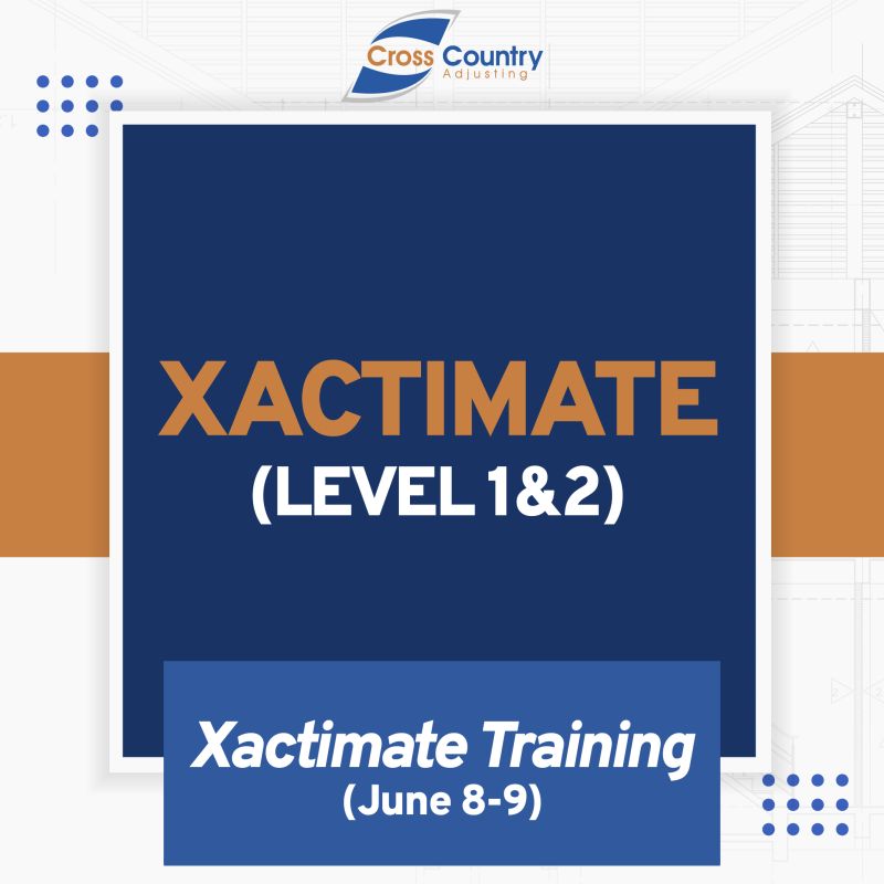 Cross Country Adjusting on LinkedIn: Prepare Xactimate level 1 and Cross Country Adjusting on LinkedIn: Prepare Xactimate level 1 and