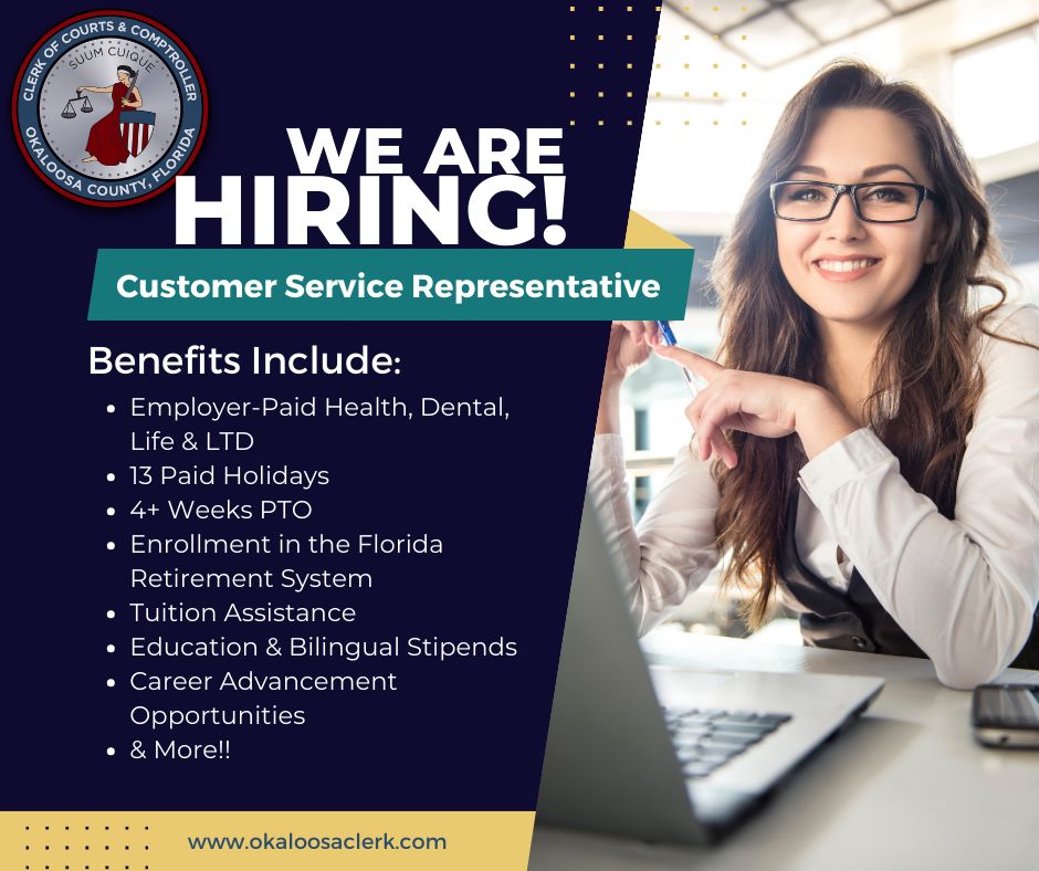 Okaloosa County Clerk of Circuit Court Comptroller on LinkedIn: The Okaloosa County Clerk of Circuit Court Comptroller on LinkedIn: The