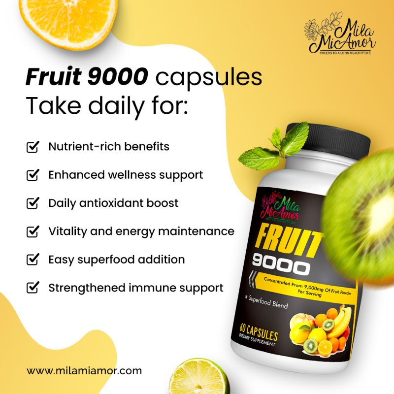 Boost your health with Mila Miamor's Fruit 9000 capsules | Milamiamor4  posted on the topic | LinkedIn