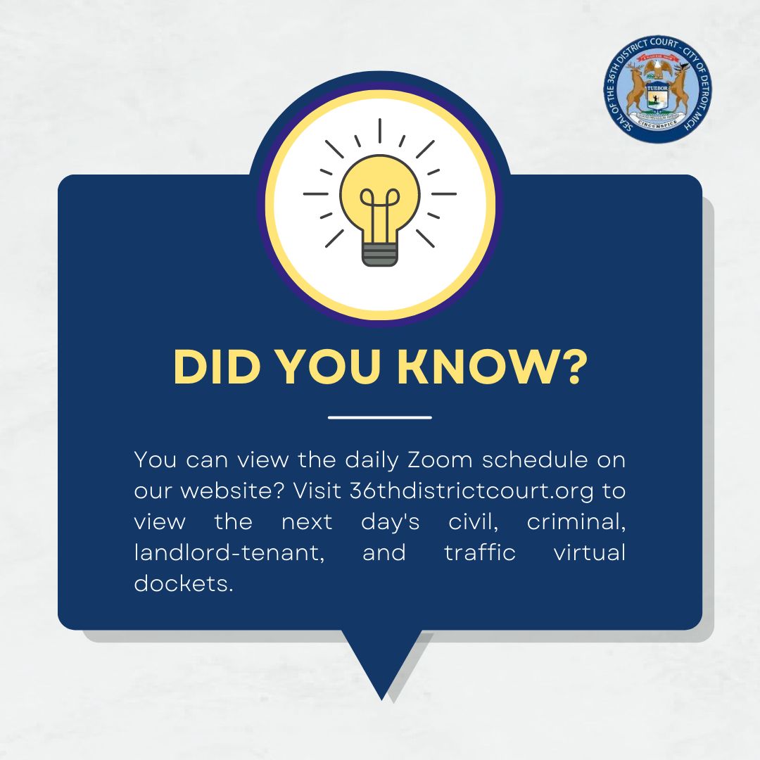 36th District Court on LinkedIn: Did You Know ? You can view the 36th District Court on LinkedIn: Did You Know ? You can view the
