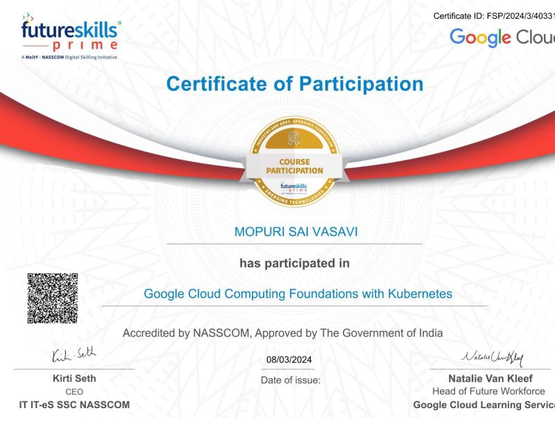 M Sai Vasavi on LinkedIn: quot This is my Second Google certificate with M Sai Vasavi on LinkedIn: quot This is my Second Google certificate with