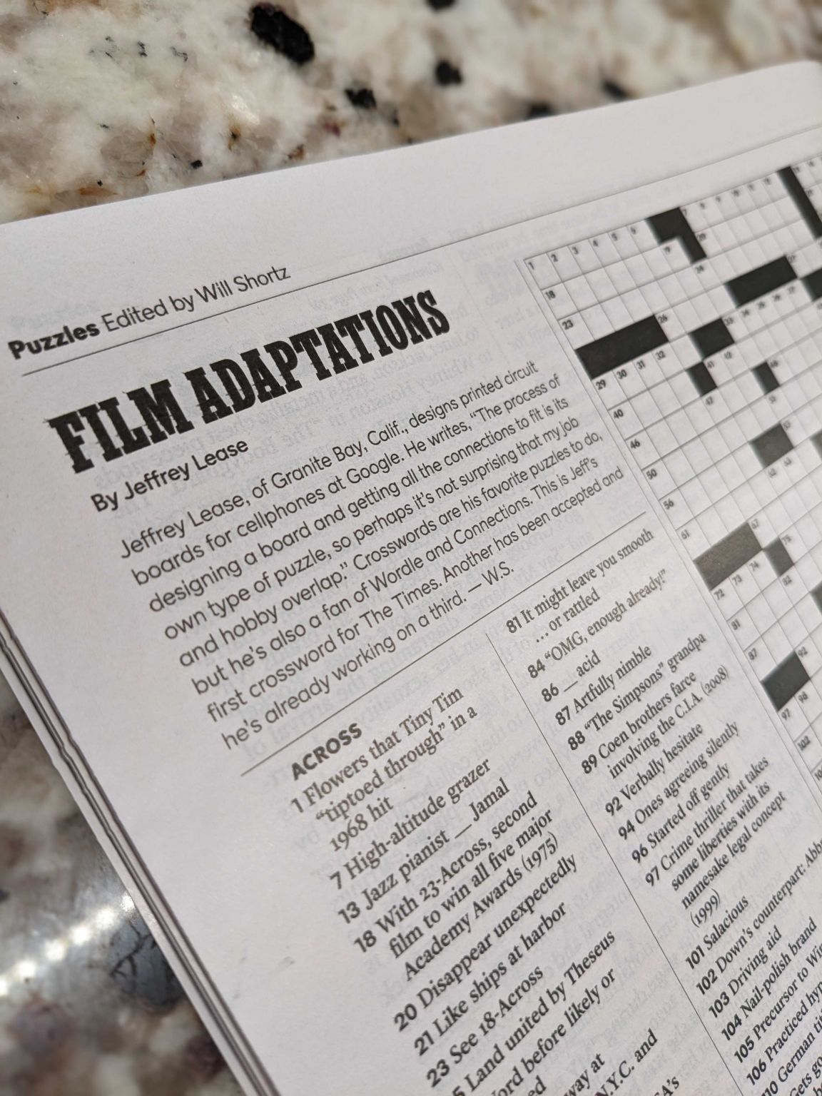 Jeffrey Lease on LinkedIn: It #39 s crossword time Over a decade ago I Jeffrey Lease on LinkedIn: It #39 s crossword time Over a decade ago I