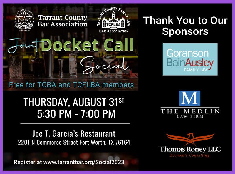 Tarrant County Bar Association on LinkedIn: This Thursday Tarrant Tarrant County Bar Association on LinkedIn: This Thursday Tarrant