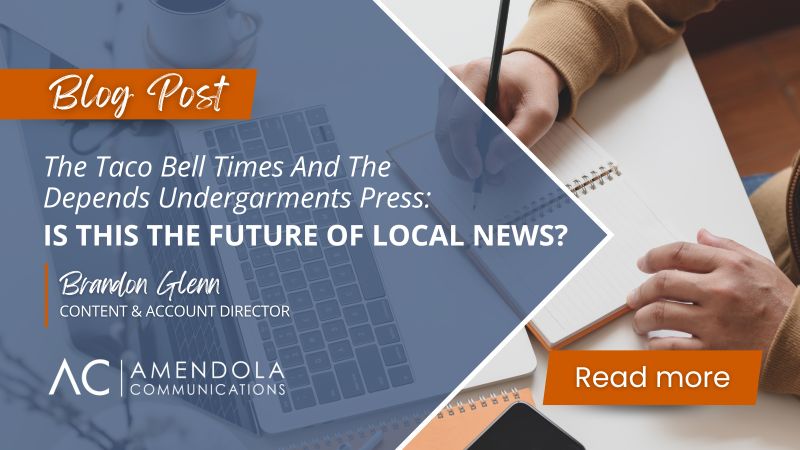 Amendola Communications on LinkedIn: The Taco Bell Times And The Amendola Communications on LinkedIn: The Taco Bell Times And The