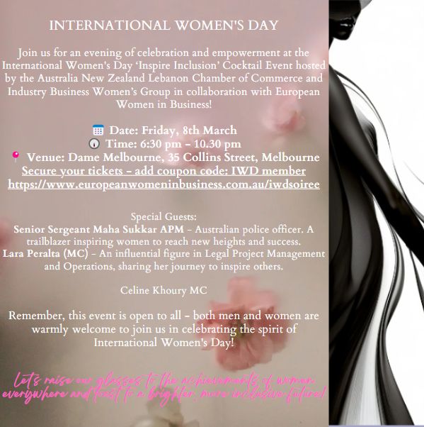 Rosanna nee Chaina Baini OAM on LinkedIn: International Women's Day is fast  approaching! Attention all…