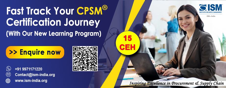 ISM INDIA on LinkedIn: #cpsm #certification #careergrowth ISM INDIA on LinkedIn: #cpsm #certification #careergrowth