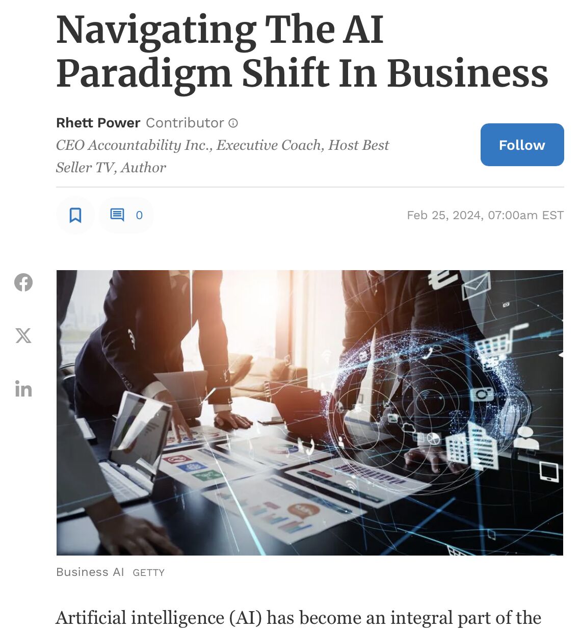 Rhett Power on LinkedIn: #ai #aiintegration #leadership #management Rhett Power on LinkedIn: #ai #aiintegration #leadership #management