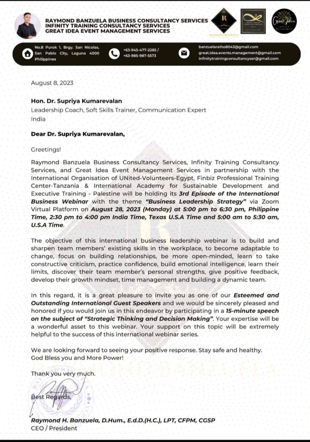 Dr Supriya Kumaravelan on LinkedIn: Gratitude Rai Ho Singco for the Dr Supriya Kumaravelan on LinkedIn: Gratitude Rai Ho Singco for the