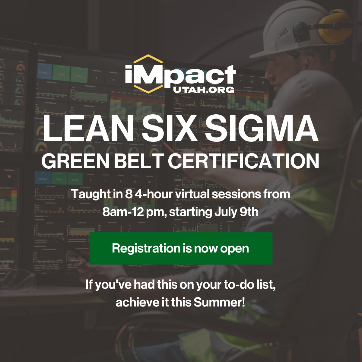iMpact Utah on LinkedIn: Become a Six Sigma Green Belt 🥷 in our iMpact Utah on LinkedIn: Become a Six Sigma Green Belt 🥷 in our